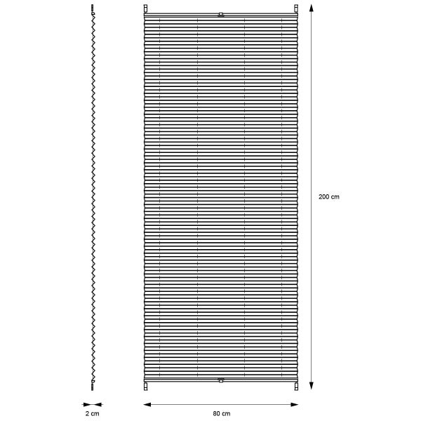 ECD Germany Plissee Klemmfix ohne Bohren 80 x 200 cm Petrol Blickdicht Sonnen- und Sichtschutz Faltrollo Jalousie mit Klemmträger für Fenster & Tür EasyFix Plisseerollo Lichtdurchlässig Fensterrollo