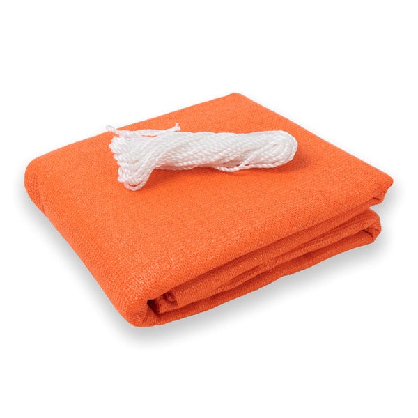 FLOORDIREKT Balkonsichtschutz - Einfarbig - Orange - Witterungsbeständig - 90 x 500 cm