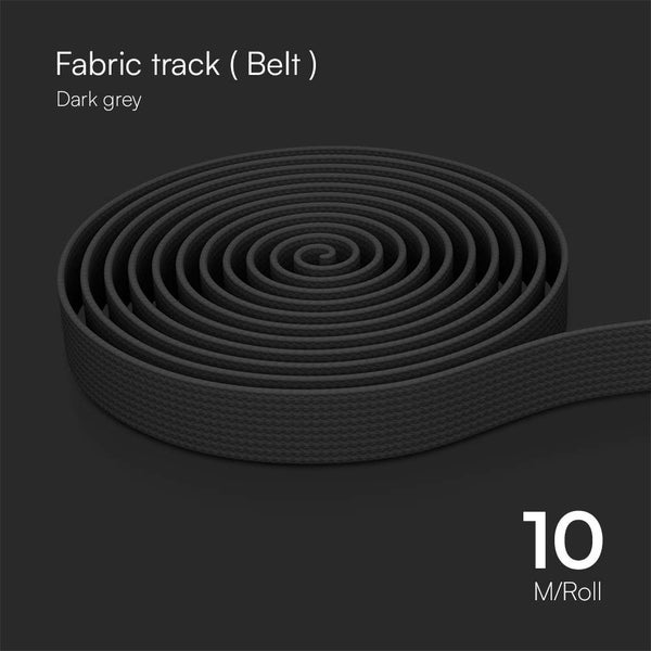 Dunkelgraues Textilband, 10 Meter Rolle