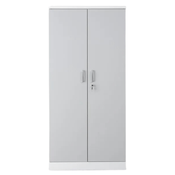 PROREGAL Aktenschrank Beetle 4 Fachböden HxBxT 195 x 92 x 42 cm Weiß & Grau