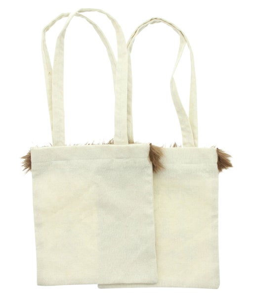 Zwei Stofftaschen mit Tragegriffen