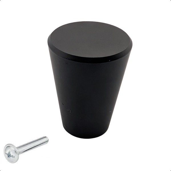 Schrankknopf / Möbelknopf Akron Schwarz
