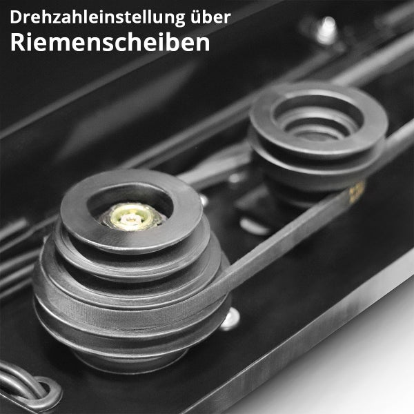 Drehzahleinstellung über Riemenscheiben