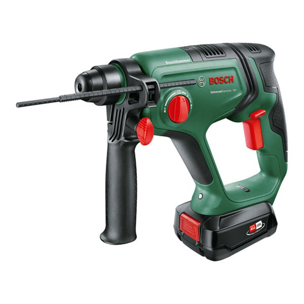 Bosch Akku Bohrhammer UniversalHammer 18V mit Zusatzhandgriff und Tiefenanschlag