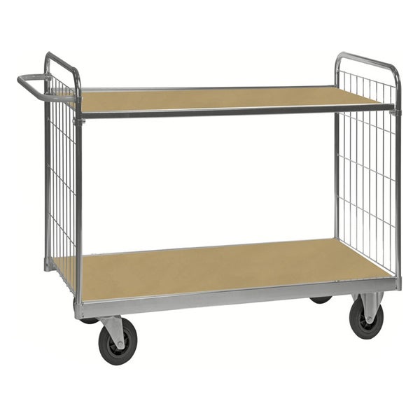 Etagenwagen mit zwei Etagen und Rollen