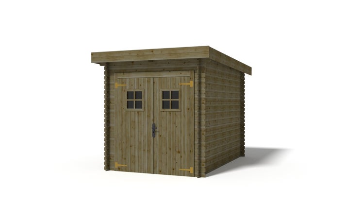 Gartenhaus, Gerätehaus 6m2 - 2x3m - 19mm - Imprägniert