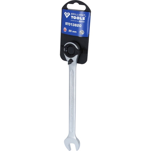 Brilliant Tools Ringmaulschlüssel mit Ratsche, 20 Millimeter