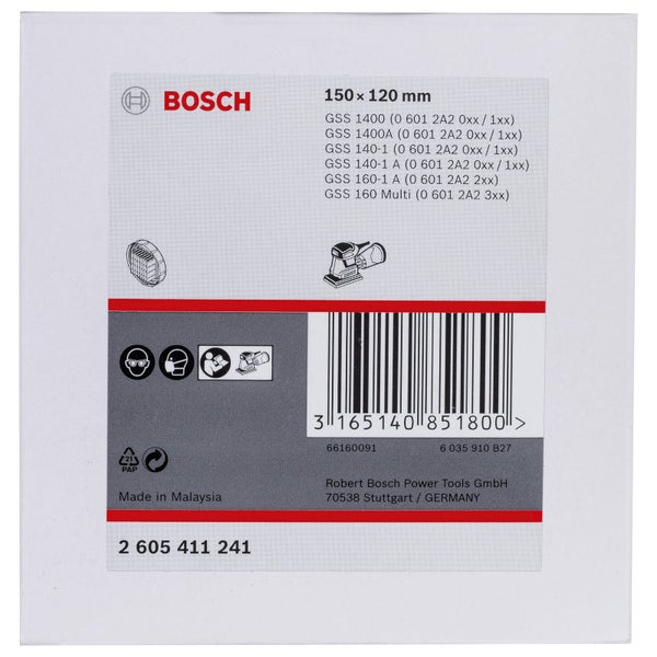 Bosch Staubbox-Filter 150 x 120 mm schwarze Ausführung - 2605411241