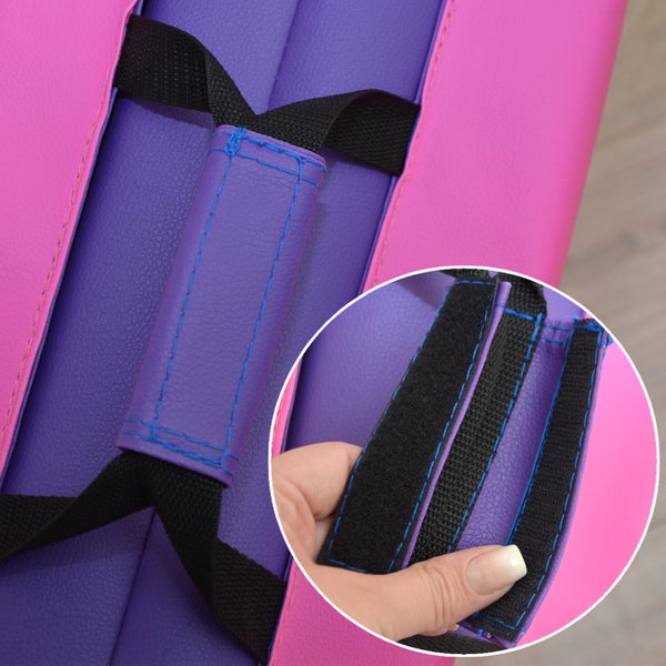 200x60 Klappbare Gymnastikmatte - 5 cm Faltbare Turnmatte Pink Aubergine