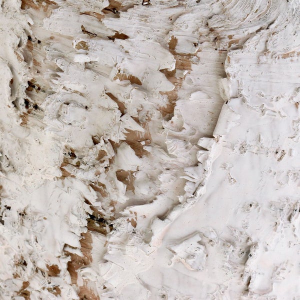 Nahaufnahme von weißer Farbe auf Holz