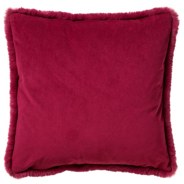 Zaya Dekokissen - Bont look 45x45 cm, Rot