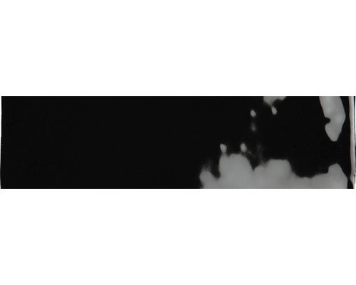 Wandfliese Bellini Negro glänzend 7,5x30cm