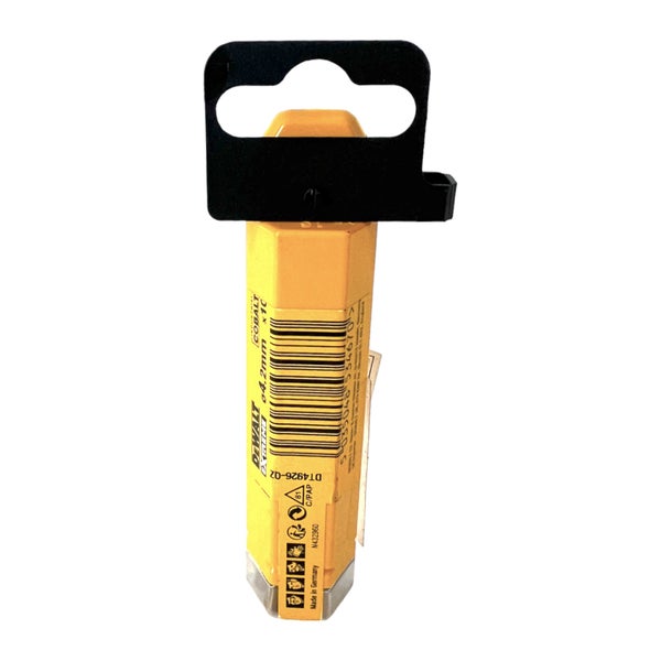 DeWALT Extreme Cobalt Spiralbohrer 4,2 Millimeter in gelber Kunststoffverpackung, 10 Stück.