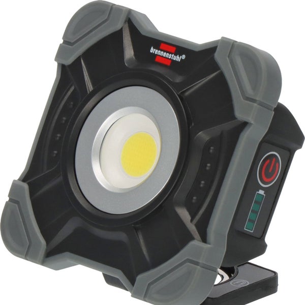 Brennenstuhl Logo auf einer LED Akku-Arbeitsleuchte