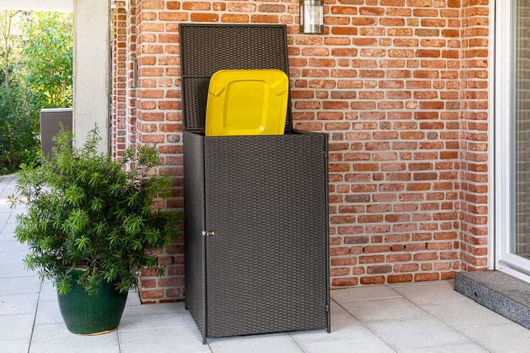 Mülltonnenabdeckung 240 Liter, grau