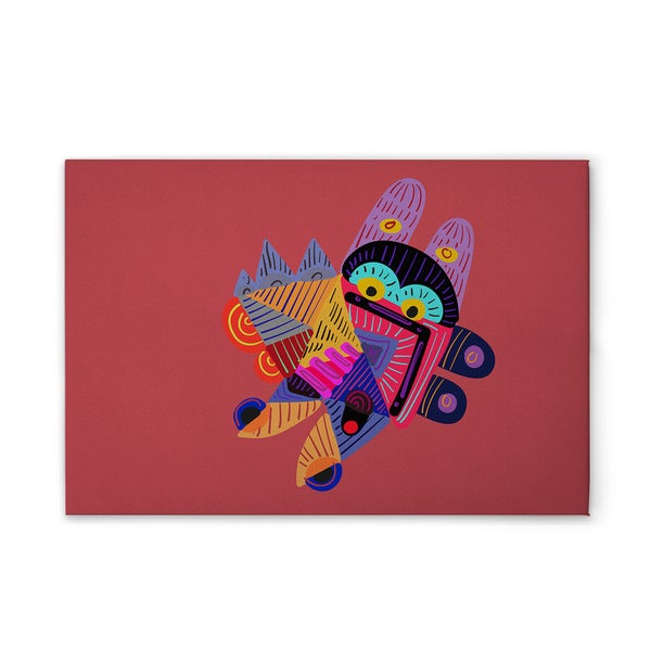 Leinwandbild mit abstrakter, bunter Darstellung