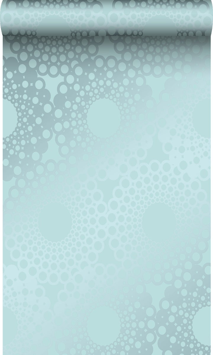 Origin Wallcoverings Tapete grafische Form Eisblau - 53 cm x 10,05 m - 345938