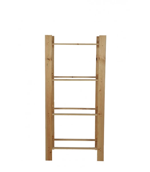 PROREGAL Getränkekistenregal Pinepeak HxBxT 149 x 70 x 38,8 cm Für 4 Kisten Kiefernholz Natur