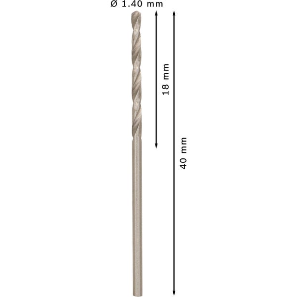 Bosch PRO Metal HSS-G Spiralbohrer 1,4 x 18 x 40 mm - 2608585470