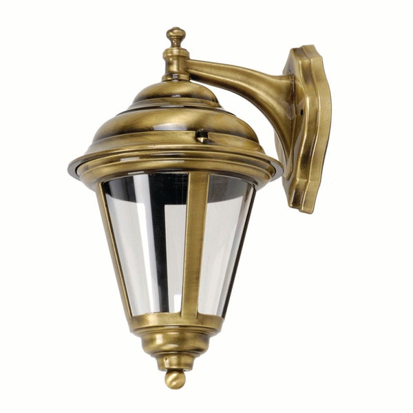 Wandleuchte aus Metall und Glas