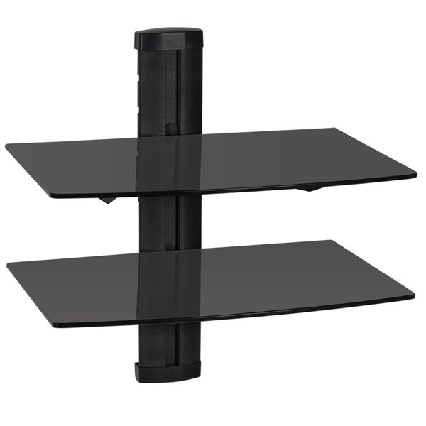 Wandregal mit zwei Glasböden