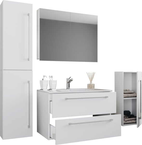 5-tlg. Waschplatz Waschtisch Badinos Schublade SC