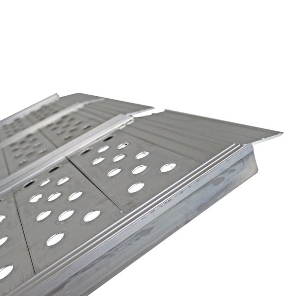 DREIBREIT by TRUTZHOLM Alu Auffahrrampe 215 cm 2-fach klappbar 1020 kg gelocht Verladerampe Rampe