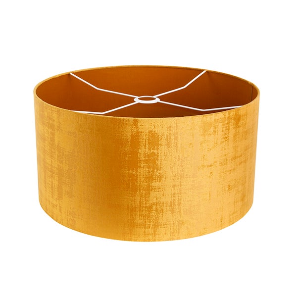 Velours Lampenschirm Gold 50/50/25