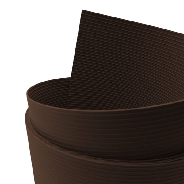 Geriffelte Teichfolie aus Kunststoff