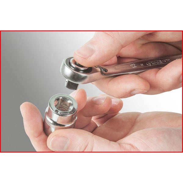 KS TOOLS GEARplus Ratschenringmaulschlüssel-Satz umschaltbar 16tlg. - 503.4666