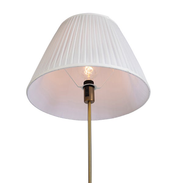 Stehlampe mit Lampenschirm und Leuchtmittel