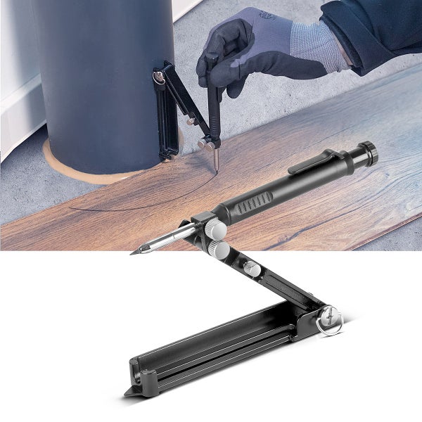 Multifunktionales Anreißwerkzeug und Markierer zum Zeichnen von parallelen Linien und Kreisformen.