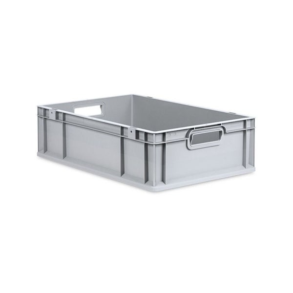 PROREGAL SparSet 10x Eurobox NextGen Grip mit Auflagedeckel mit 4 Roten Schiebeschnappverschlüssen HxBxT 17 x 40 x 60 cm 34 Liter Griffe