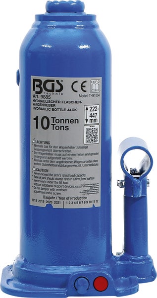 BGS Hydraulischer Flaschen-Wagenheber 10 t - 9885