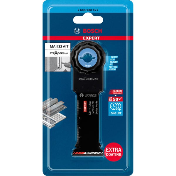 Bosch Expert MetalMax Starlock Max MAII 32 AIT Tauchsägeblatt für Multifunktionswerkzeuge 70 x 32 mm - 2608900022