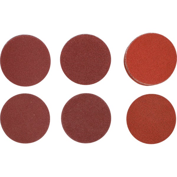 BGS Schleifblatt-Satz für Exzenterschleifer Ø 75 mm K 60 - 80 - 120 30tlg. - 70195