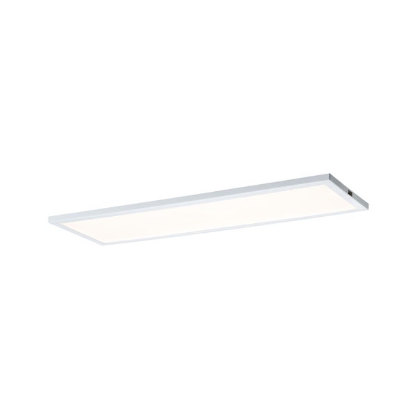 Rechteckiges LED-Panel, flache Deckenleuchte mit weißem Rahmen.