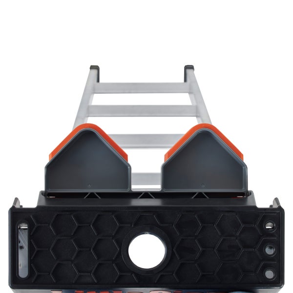 Leiter mit Ablageschale für Werkzeuge