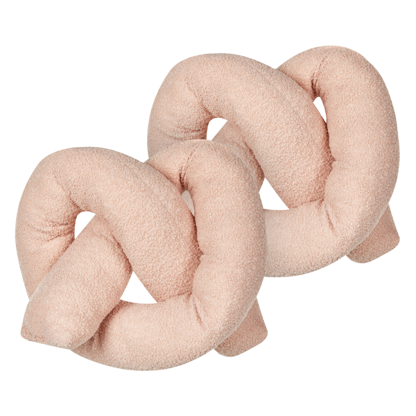 Dekokissen 2er Set GLADIOLUS Bouclé 172 x 14 cm Rosa Ohne Muster