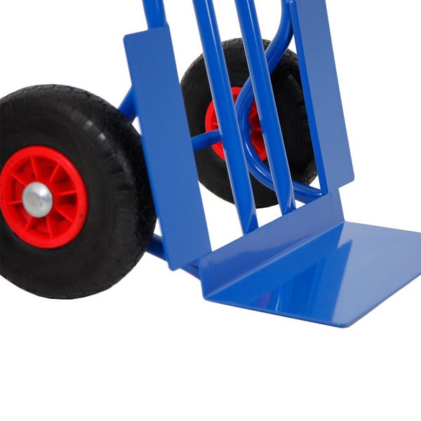 PROREGAL Sackkarre Rhino XL Schaufel HxBxT 104 x 60 x 50 cm Tragkraft 250 kg Pannensichere Räder Blau