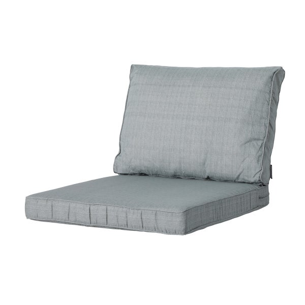 Lounge Rückenkissen Basic grau - ca. 40x60 cm - 2er-Set