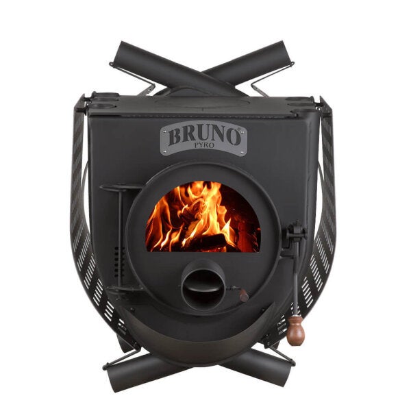 Werkstattofen Bruno Pyro II mit Herdplatte inkl. Seitenverkleidung Quattro