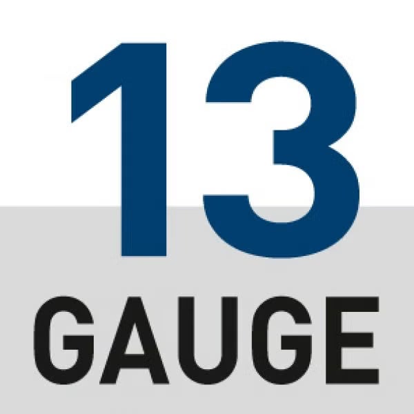 Symbol für 13 Gauge Handschuhstrickdichte