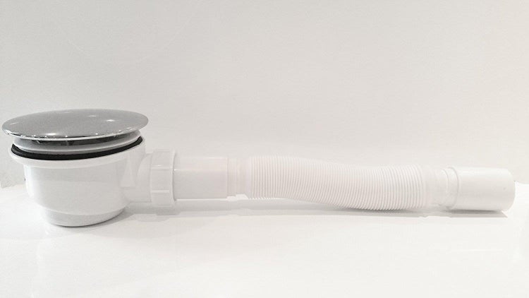 Ablaufgarnitur für Waschbecken mit flexiblem Rohr