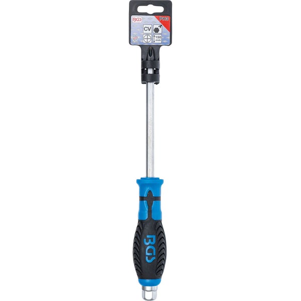 BGS Technic Schraubendreher mit Phillips Kopf, Größe PH3 und 150 mm Länge