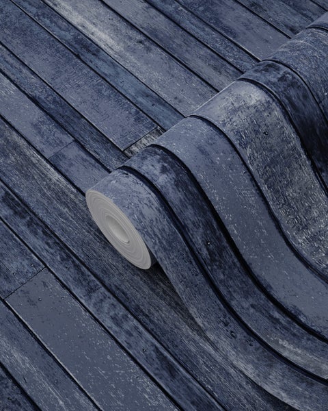 Tapetenrolle mit Holzplankenmuster