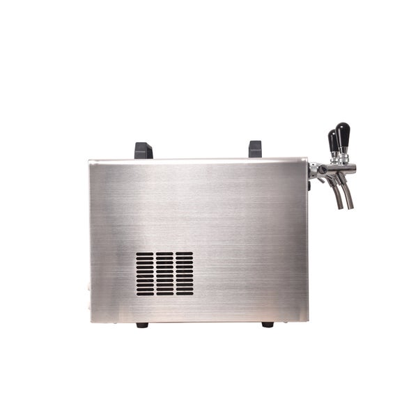Zapfanlage, Bierzapfanlage STREAM 50 Bierkoffer, Durchlaufkühler 2-leitig Trockenkühler, bis zu 55 Liter/h - Silver Edition