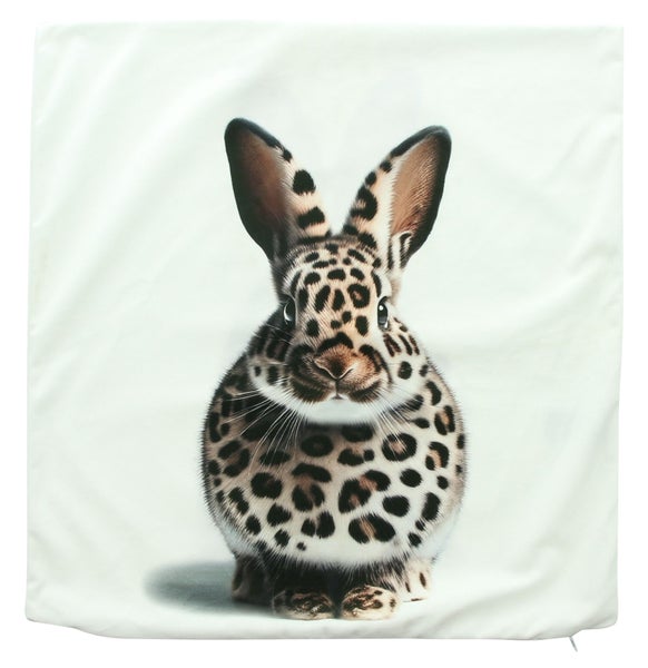 FRANK FLECHTWAREN|Kissenhülle Hase Leo, 45 x 45 cm, POLYESTER