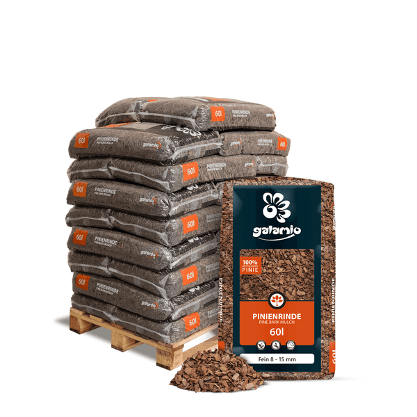 Galamio Rindenmulch Pinie Fein 60l x 26 Sack 1560l Palette