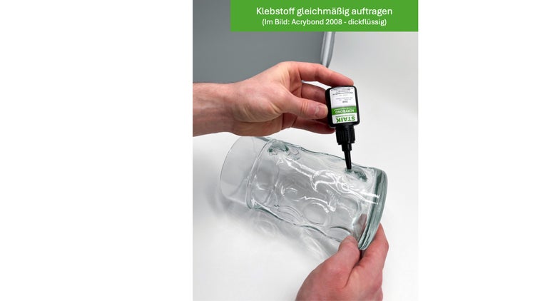 Acrybond UV-Kleber: dünnflüssiger Glaskleber | Glas-Metall-Kleber | mit Lampe | Made in Germany | 70g